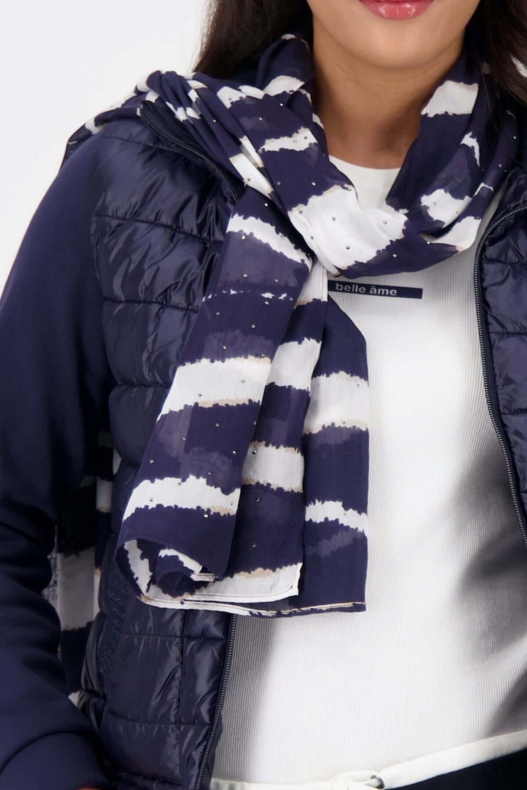 Écharpe à motif zèbre