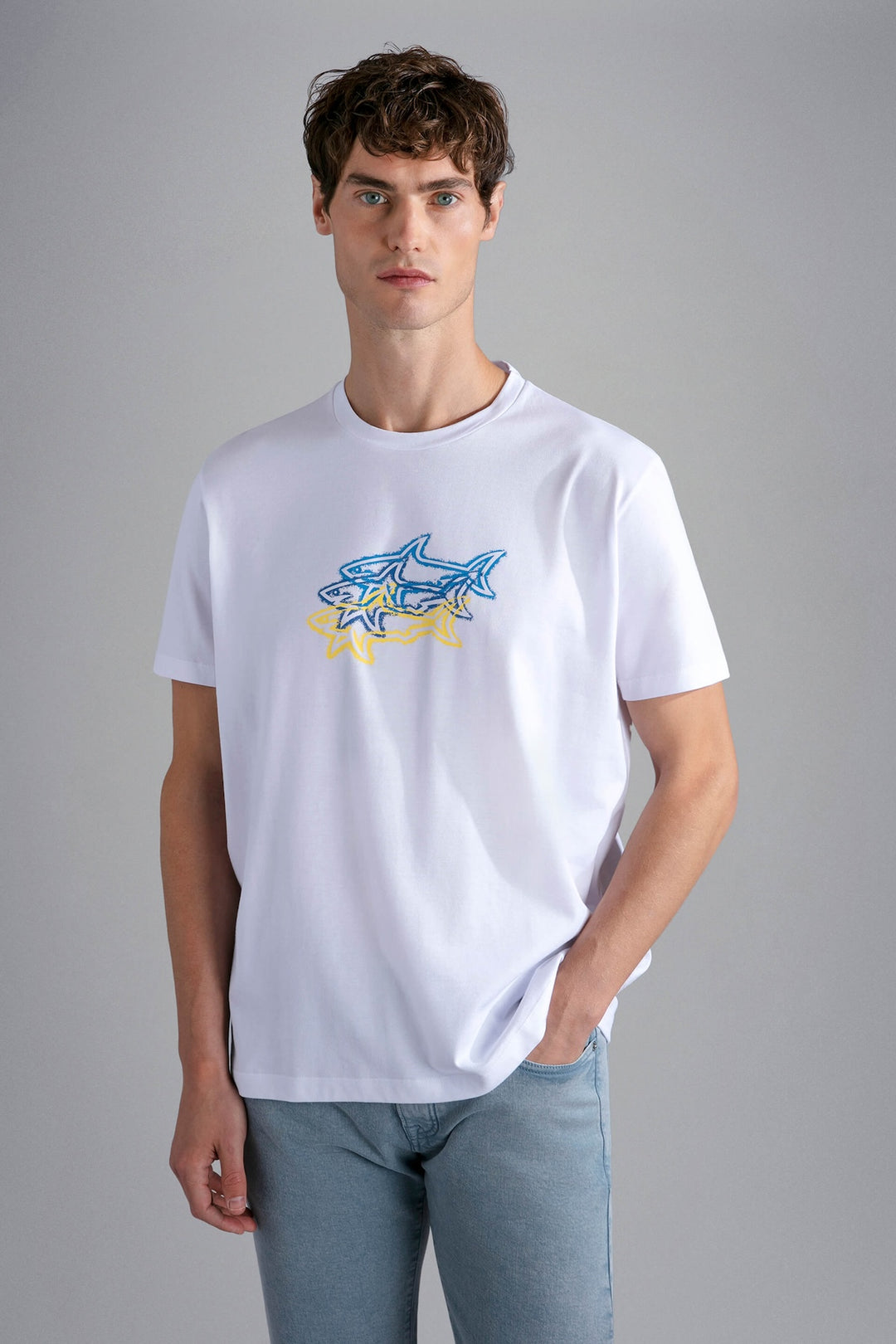 T-shirt imprimé 3 requins