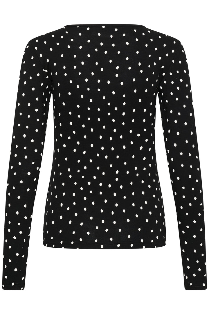 T-shirt Bella manches longues à pois