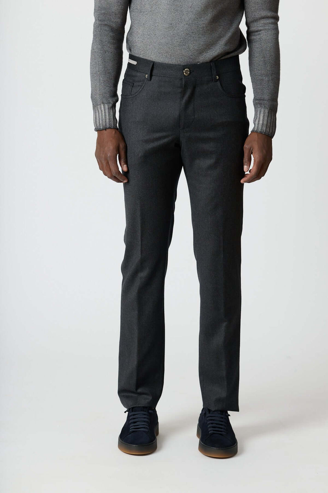 Pantalon habillé 5 poches en laine