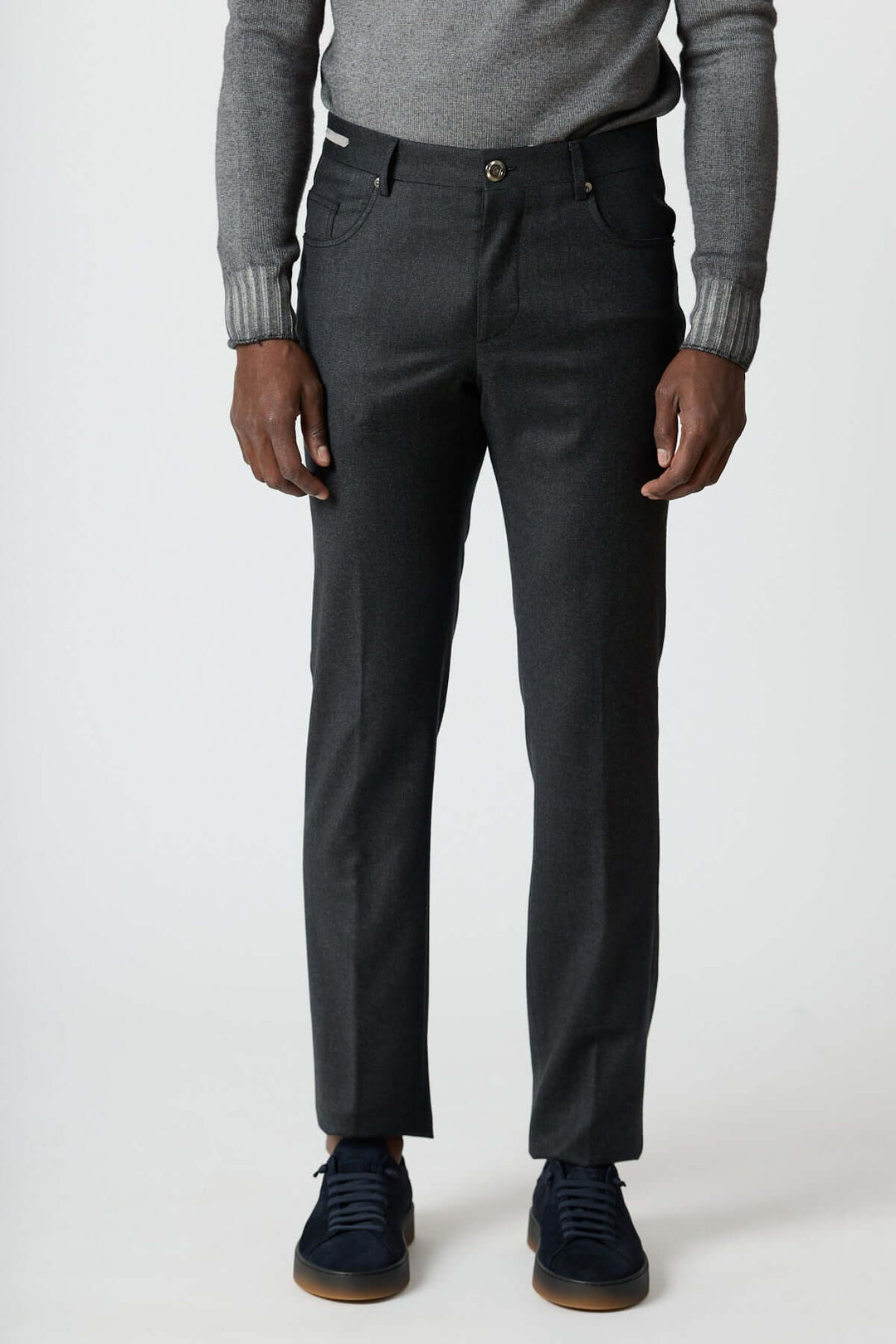 Pantalon habillé 5 poches en laine
