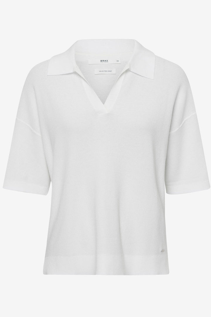 T-shirt de tricot col polo