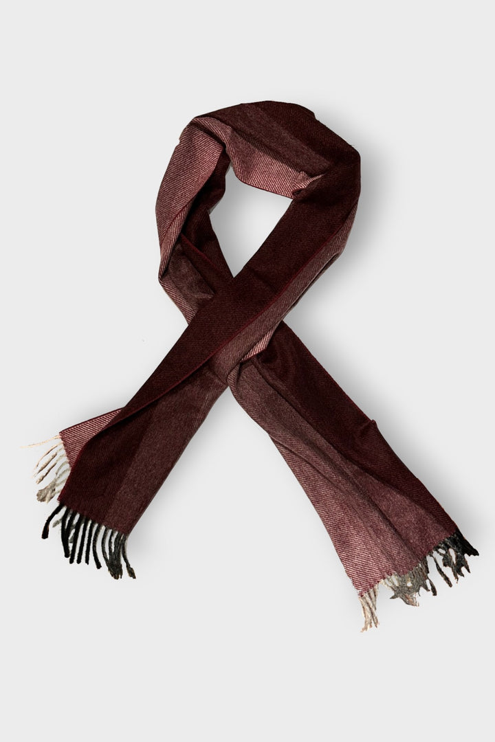 Foulard ligné en cachemire