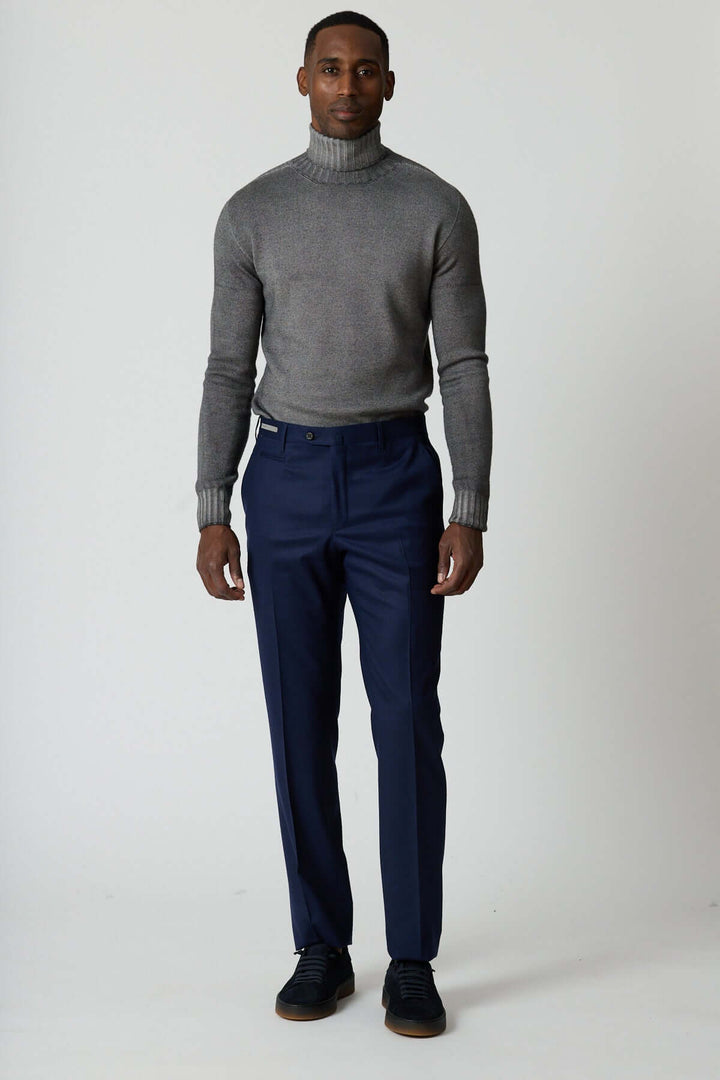 Pantalon habillé en laine vierge