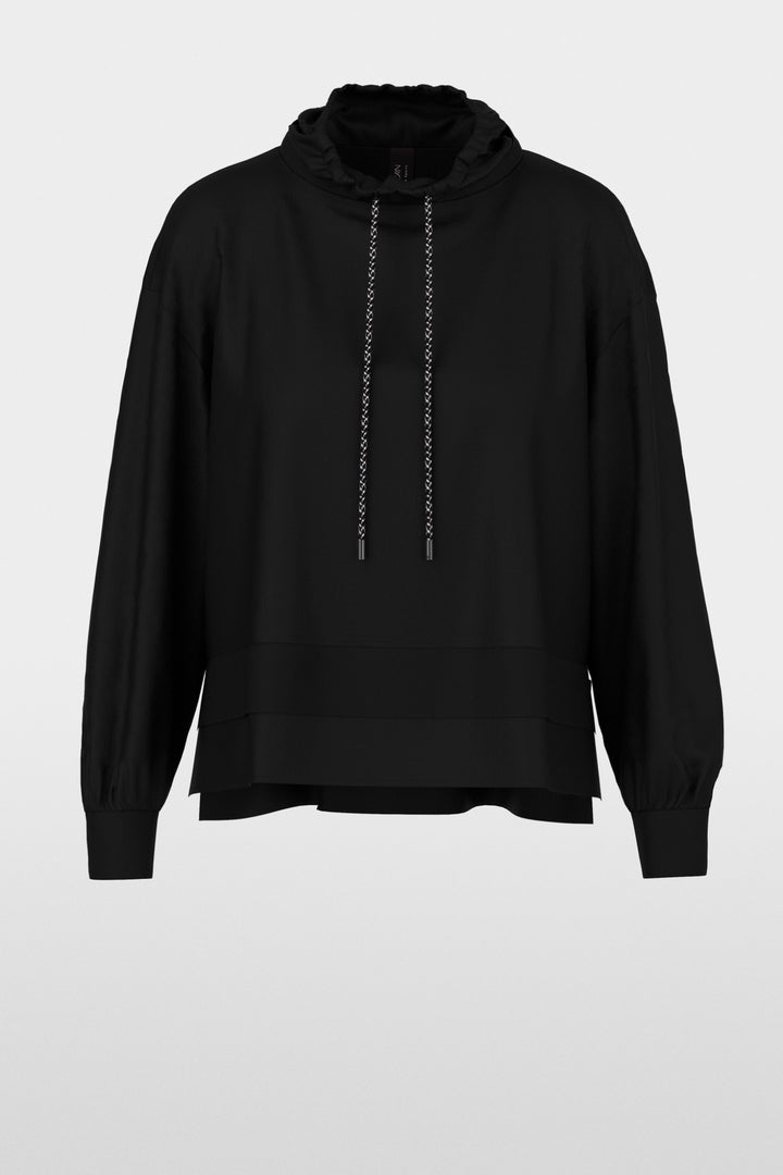 Blouse ample à col avec cordon de serrage