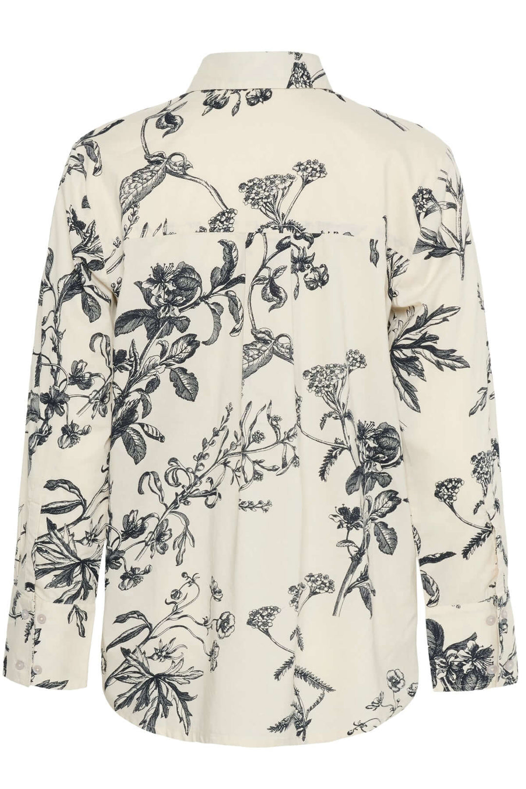 Blouse Sveja à imprimé floral, élégante avec col chemise et coupe fluide, vue arrière