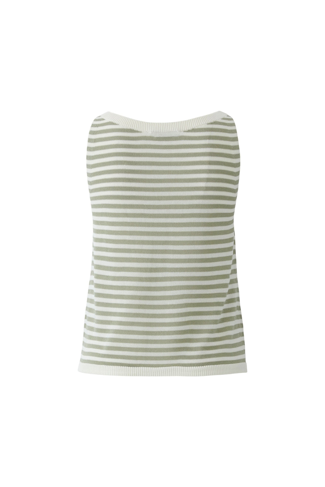 Camisole en maille à rayures, légère et douce, idéale pour un look décontracté ou élégant. Confortable pour les journées chaudes.