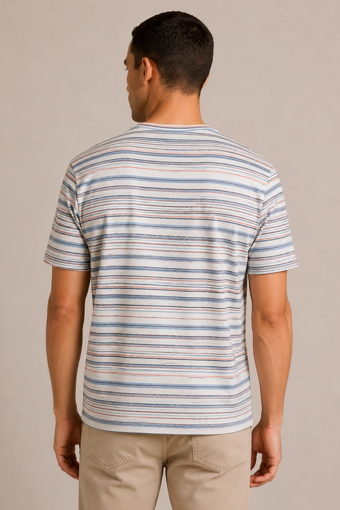 T-shirt rayé à manches courtes