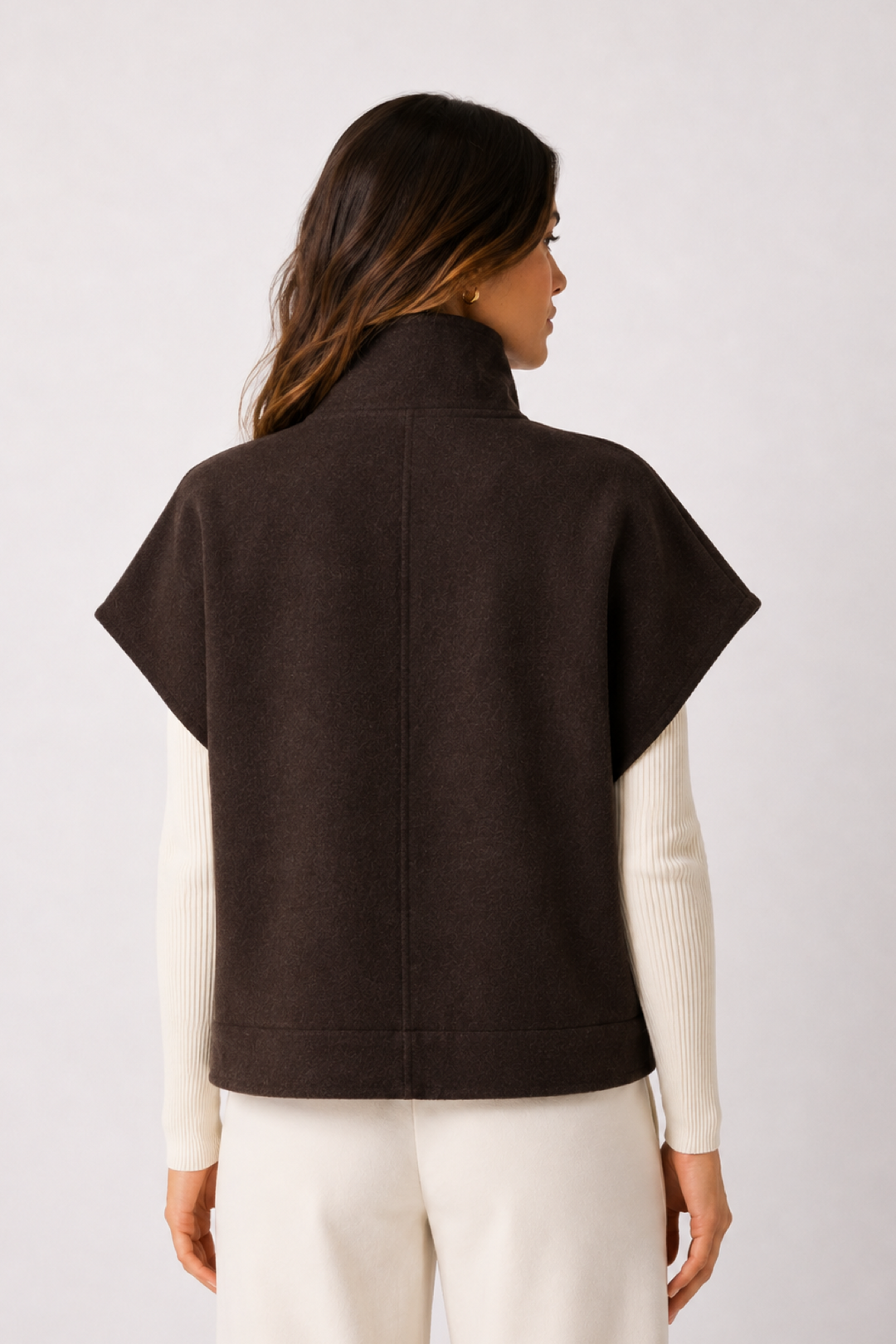 Veste structurée à col montant