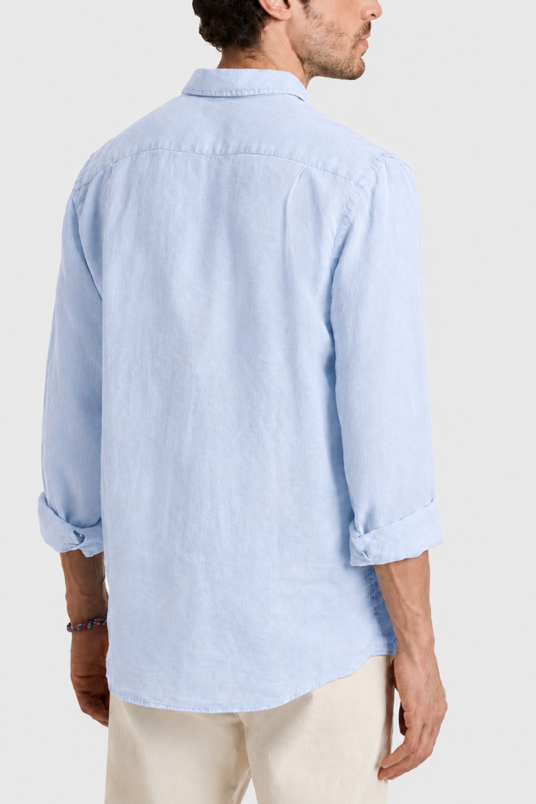 Chemise en lin à poche poitrine