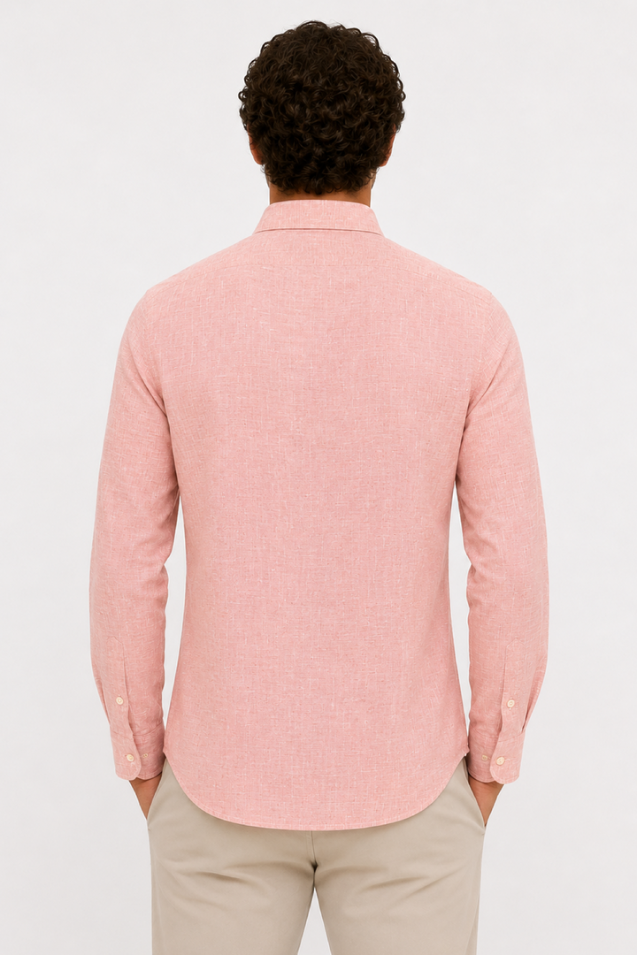 Chemise en lin manches longues