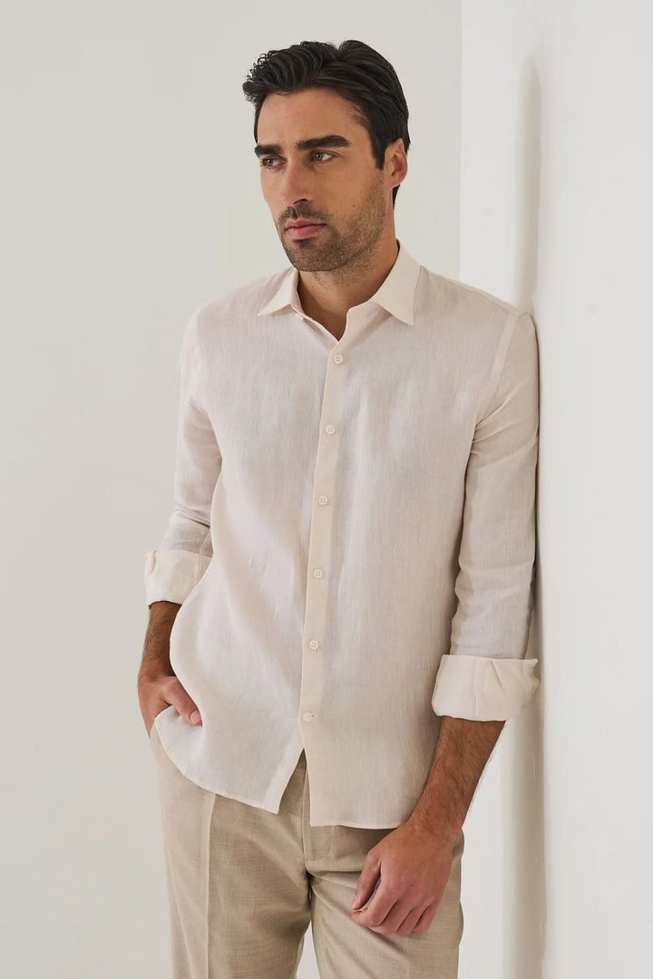 Chemise en lin classique