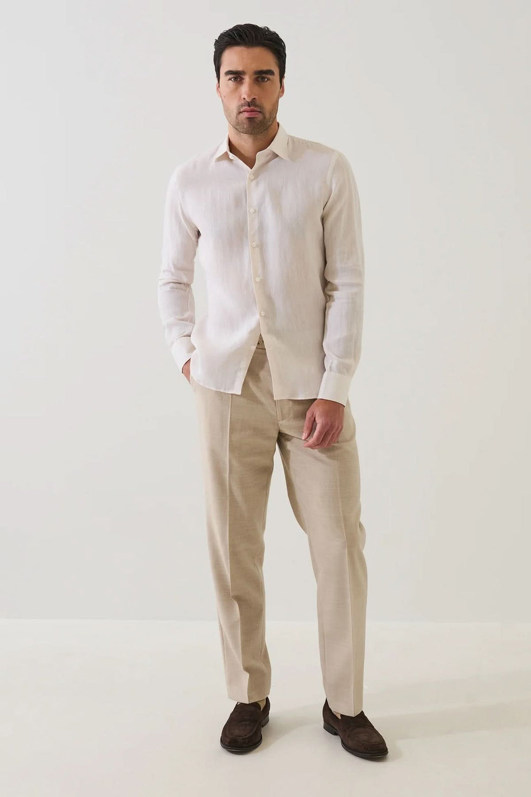 Chemise en lin classique