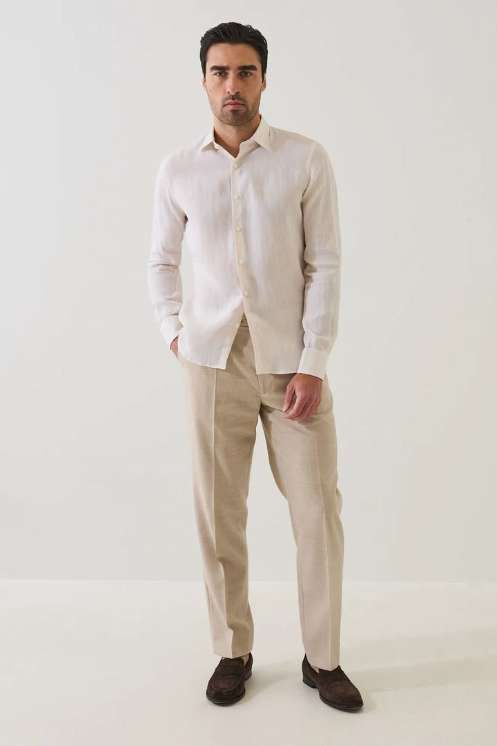Chemise en lin classique