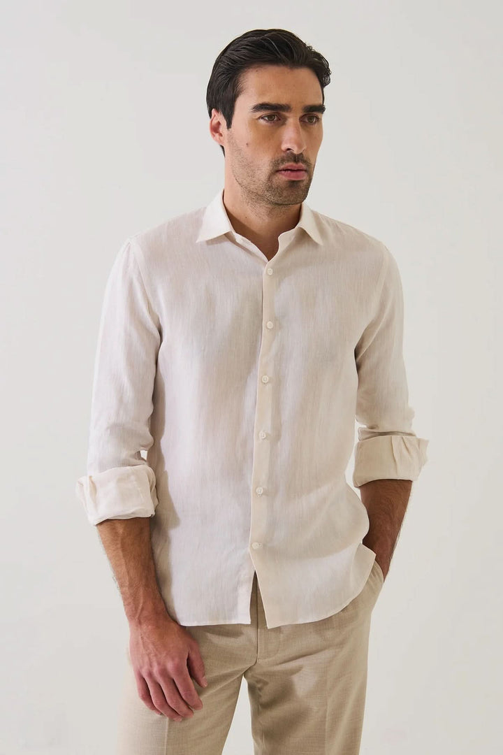 Chemise en lin classique