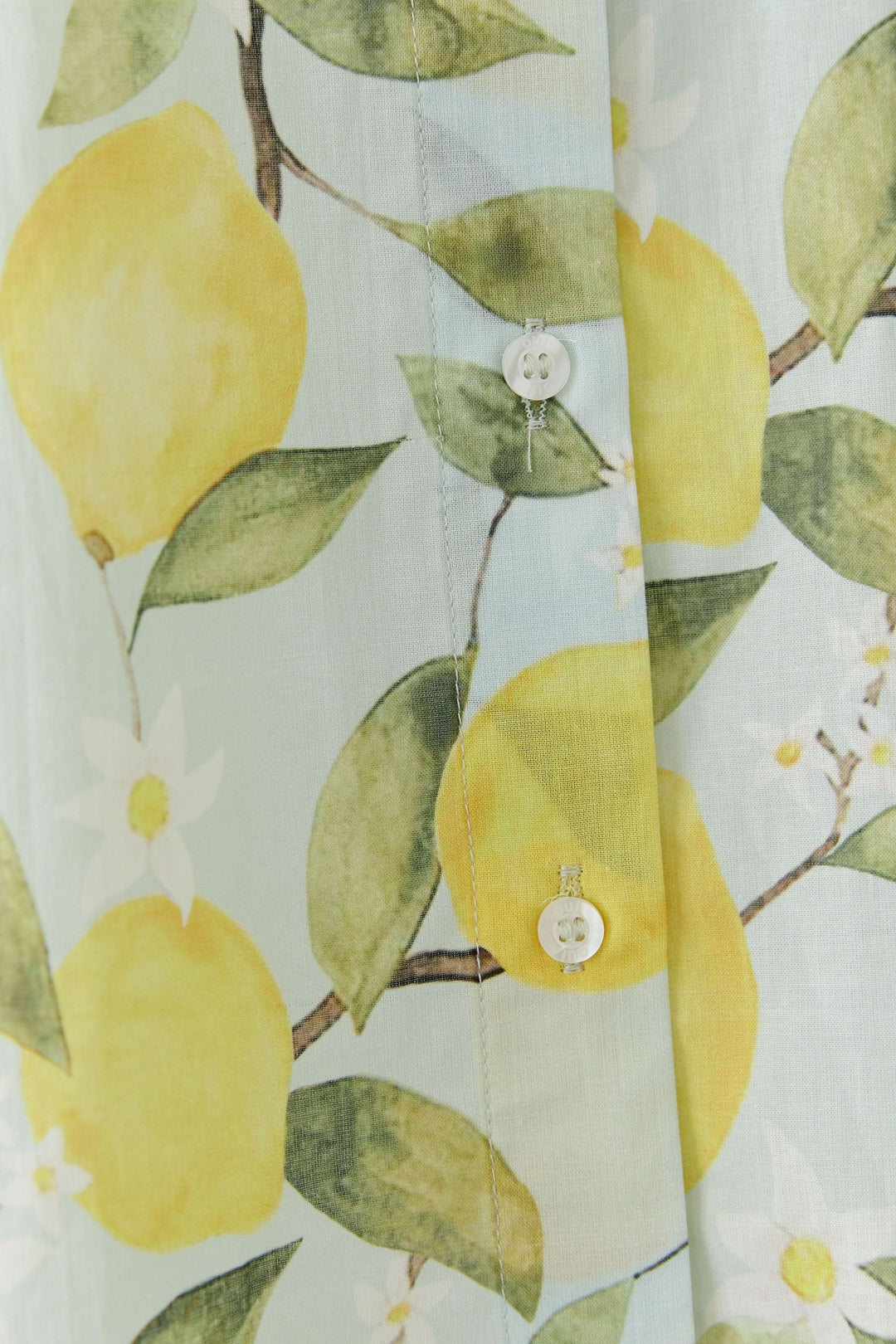 Chemise fluide imprimé citron
