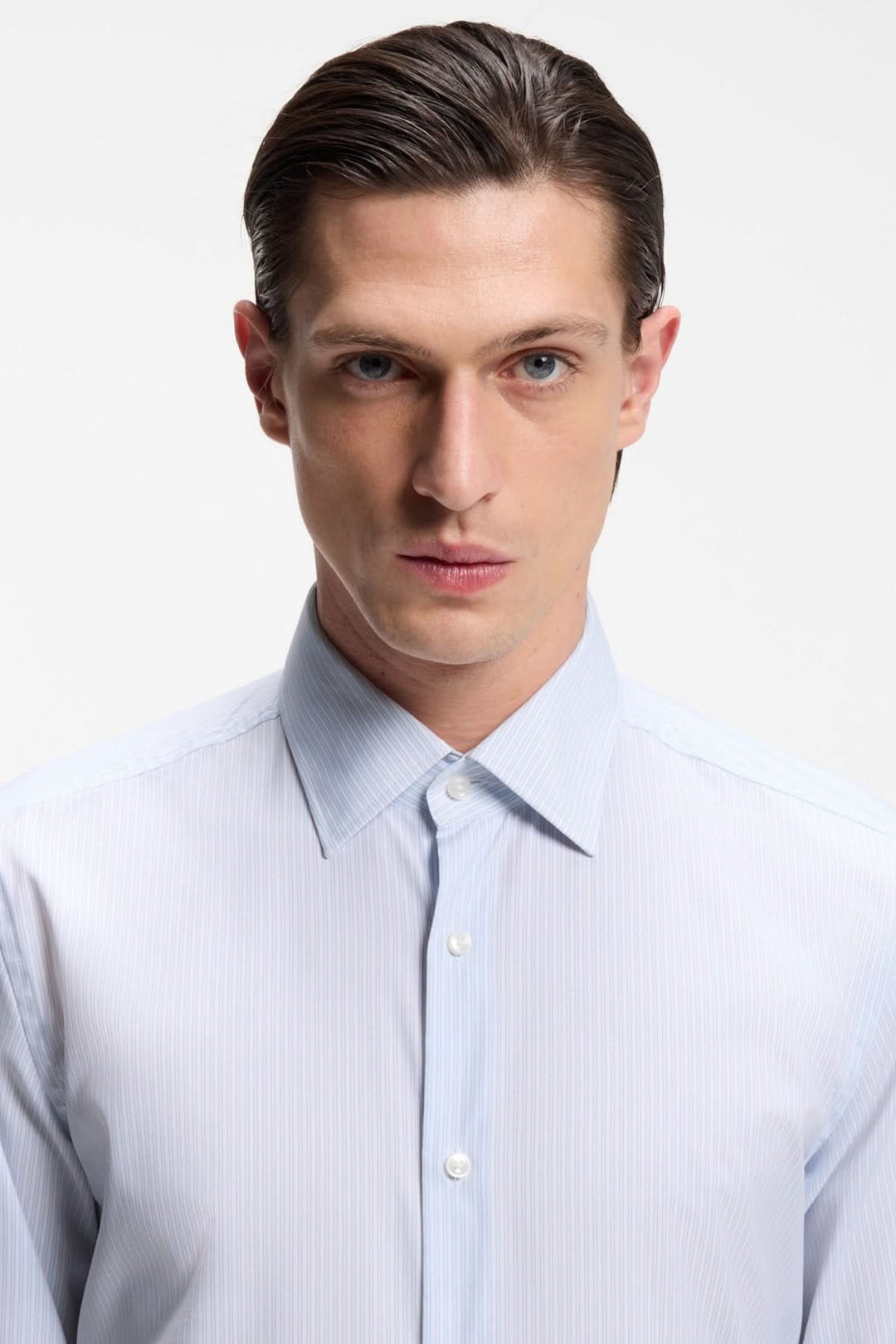 Chemise habillée rayée performance