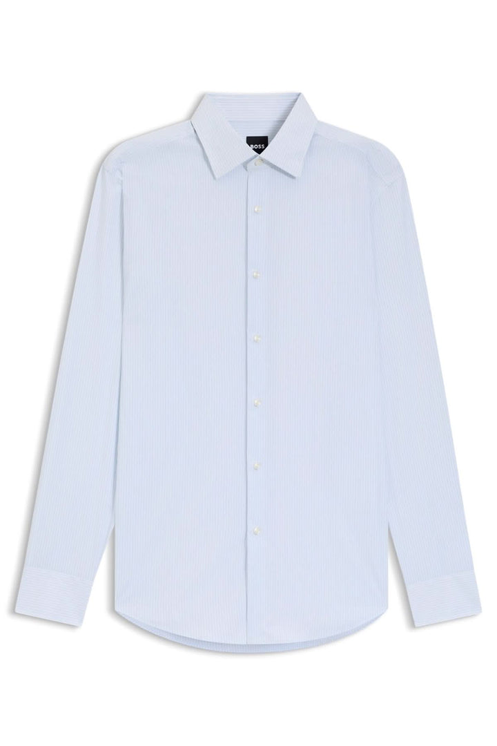 Chemise habillée rayée performance