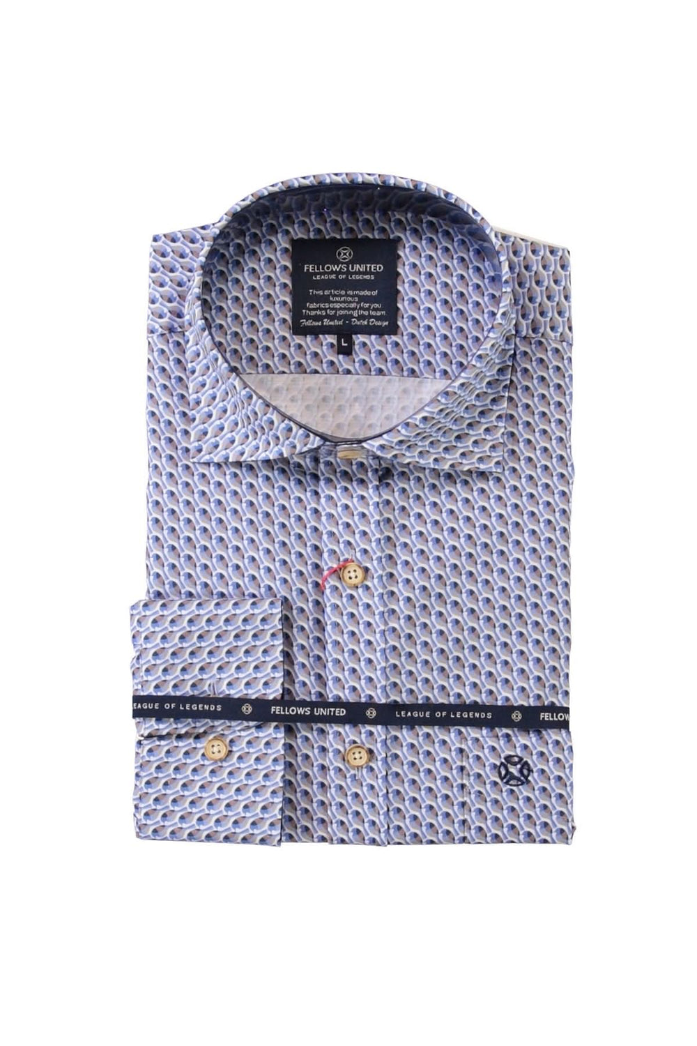 Chemise à manches courtes à motif graphique avec col classique et fermeture boutonnée pour un style moderne et élégant.