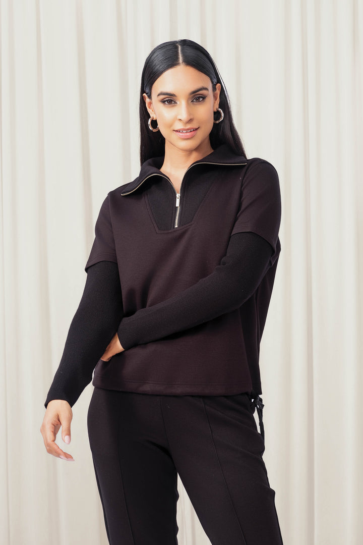 Chandail à demi-zip