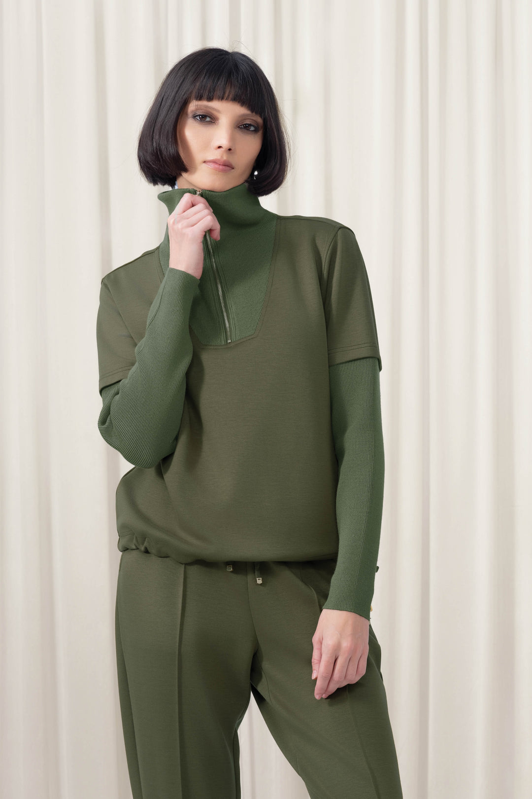 Chandail à demi-zip