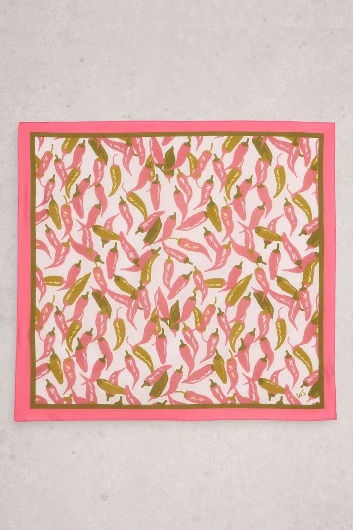 Foulard Ellie imprimé motif piments