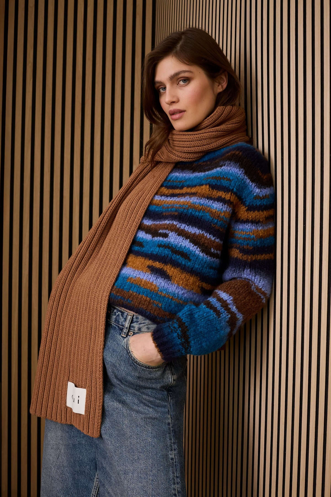 Ribbed scarf