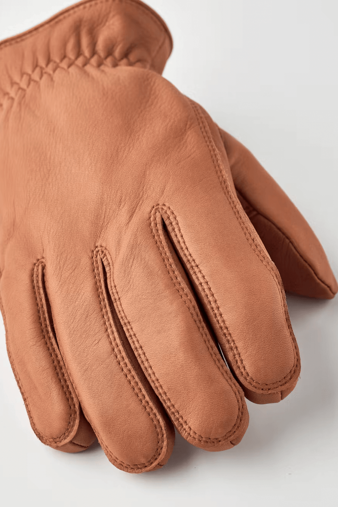 Gants en cuir Burensvik en peau de cerf, couleur marron, élégants et isolants pour l'hiver.