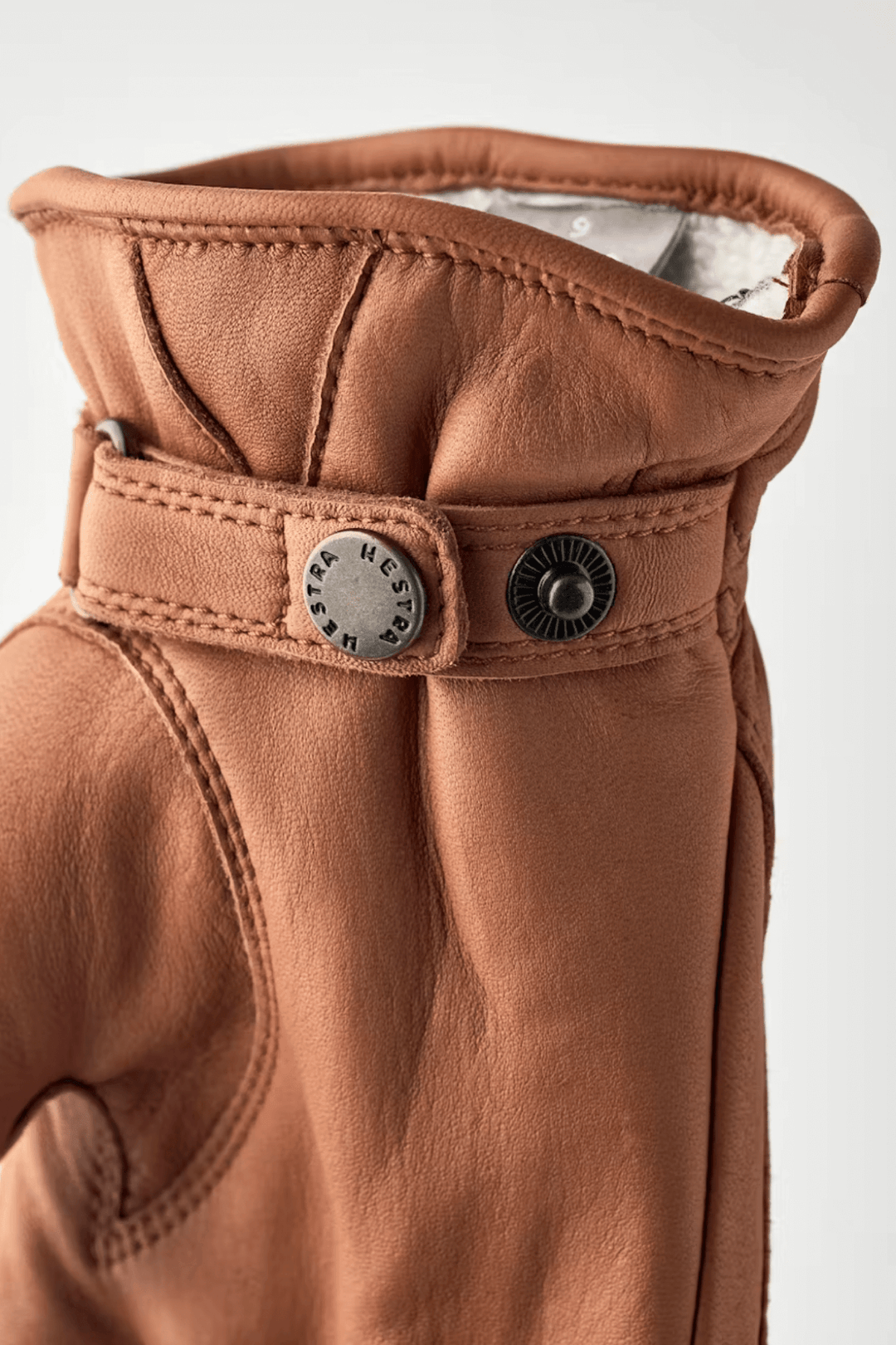 Gant en cuir Burensvik avec bracelet ajustable et doublure en laine polaire pour l'hiver.