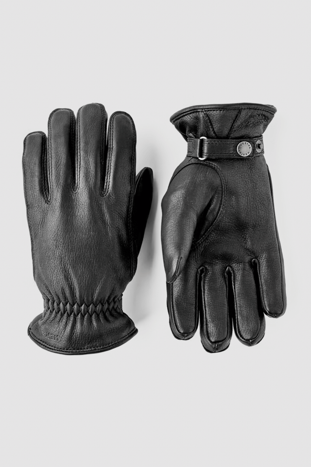 Gants en cuir Burensvik en peau de cerf, chauds, élégants et avec bracelet ajustable pour un maintien parfait.