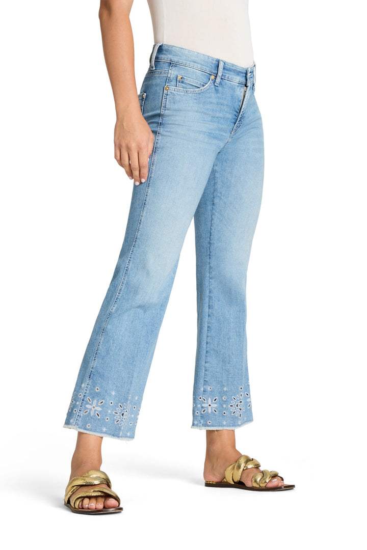 Jeans à motif brodé Francesca