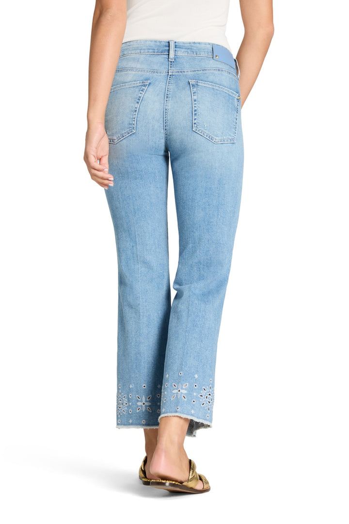 Jeans à motif brodé Francesca
