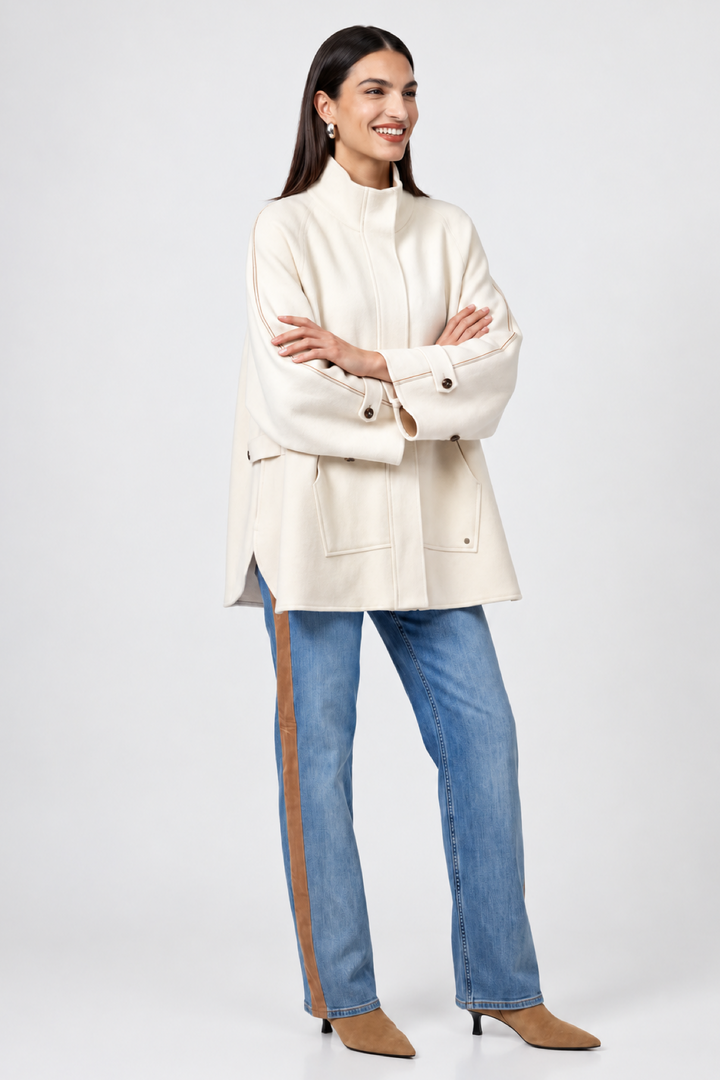 Jeans with contrasting stripe