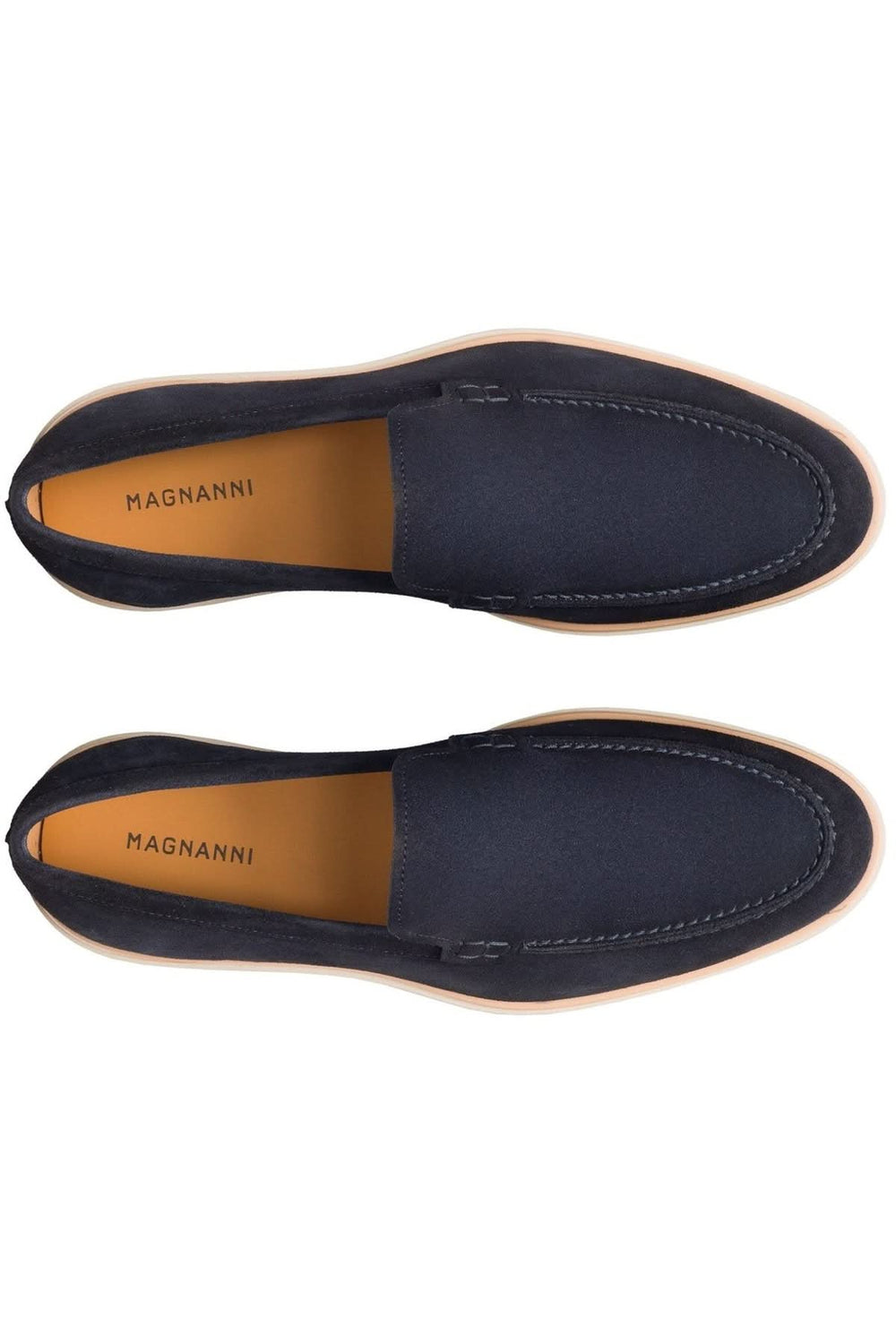 Mocassin Apolo en suede bleu, silhouette moderne pour un style décontracté, chaussure légère et élégante, qualité supérieure.