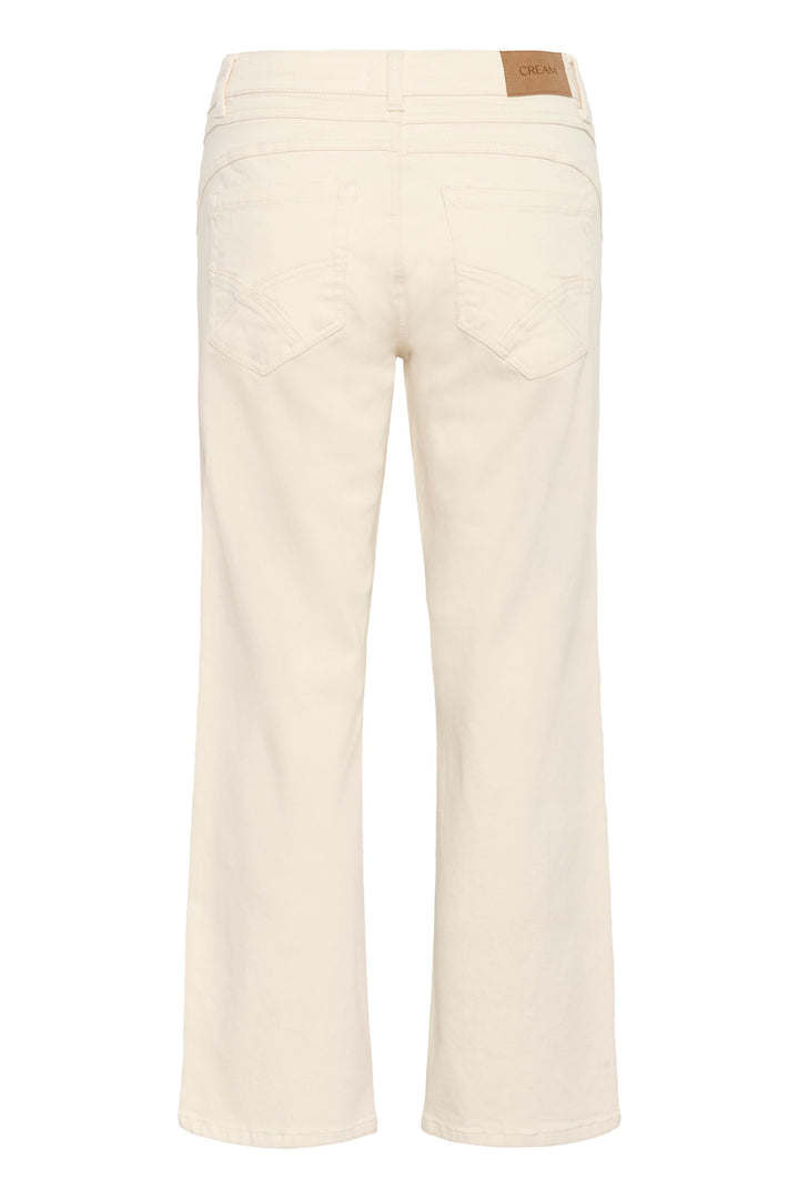 Pantalon Natalia coupe droite, blanc, polyvalent et confortable, idéal pour tenues décontractées ou soignées.