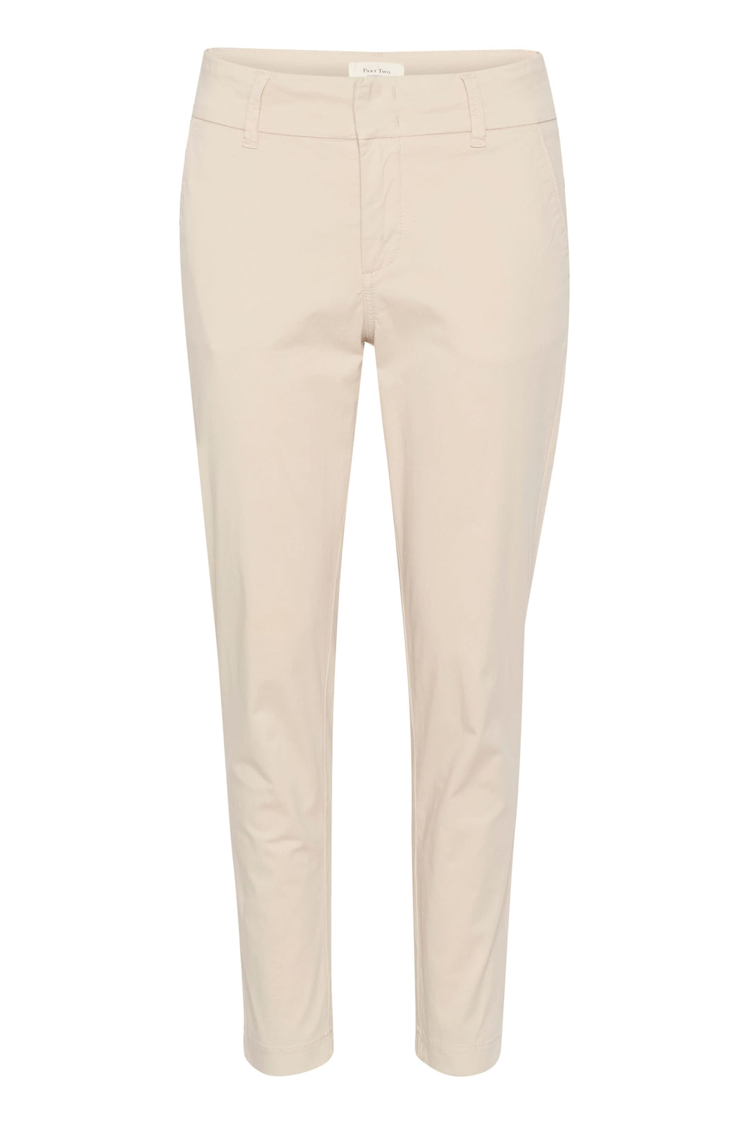 Pantalon chino Soffys beige, coupe droite classique, taille classique, idéal pour un style décontracté ou élégant.