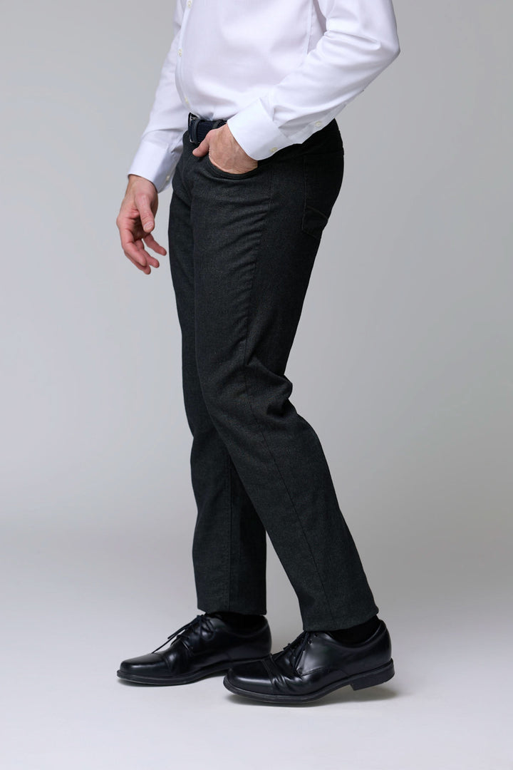 Pantalon en laine extensible