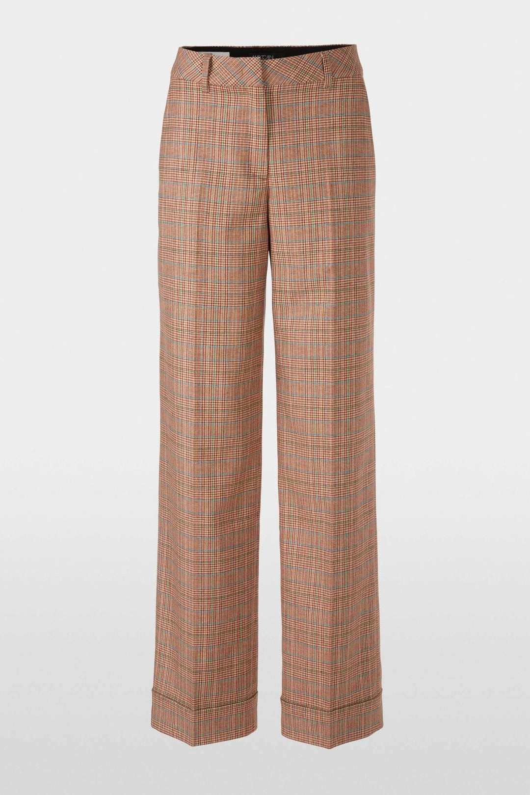 Pantalon à motifs mini pépite, jambe large et extra-longue, idéal pour tenue professionnelle.