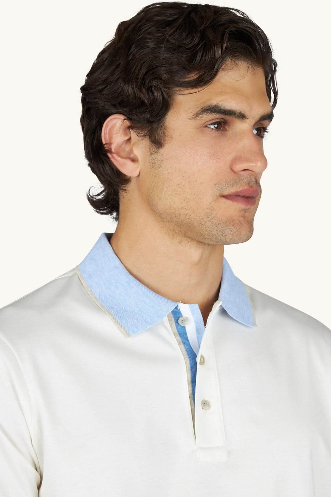 Polo Aqua Touch en coton avec col contrastant, style moderne et élégant pour l&