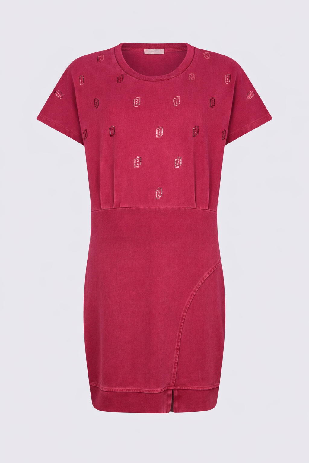 Robe courte en jersey avec strass Liu Jo Sport, style moderne