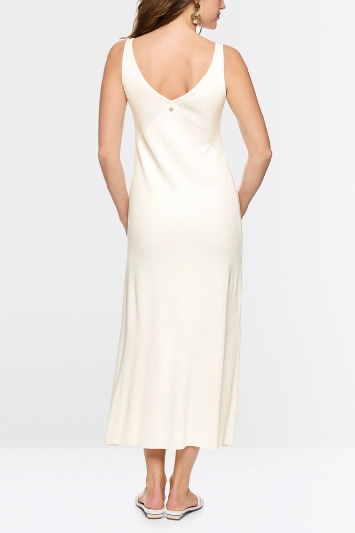 Robe midi fluide à encolure en V