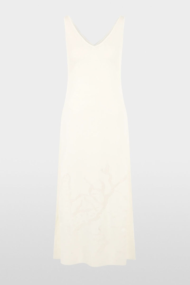 Robe midi fluide à encolure en V