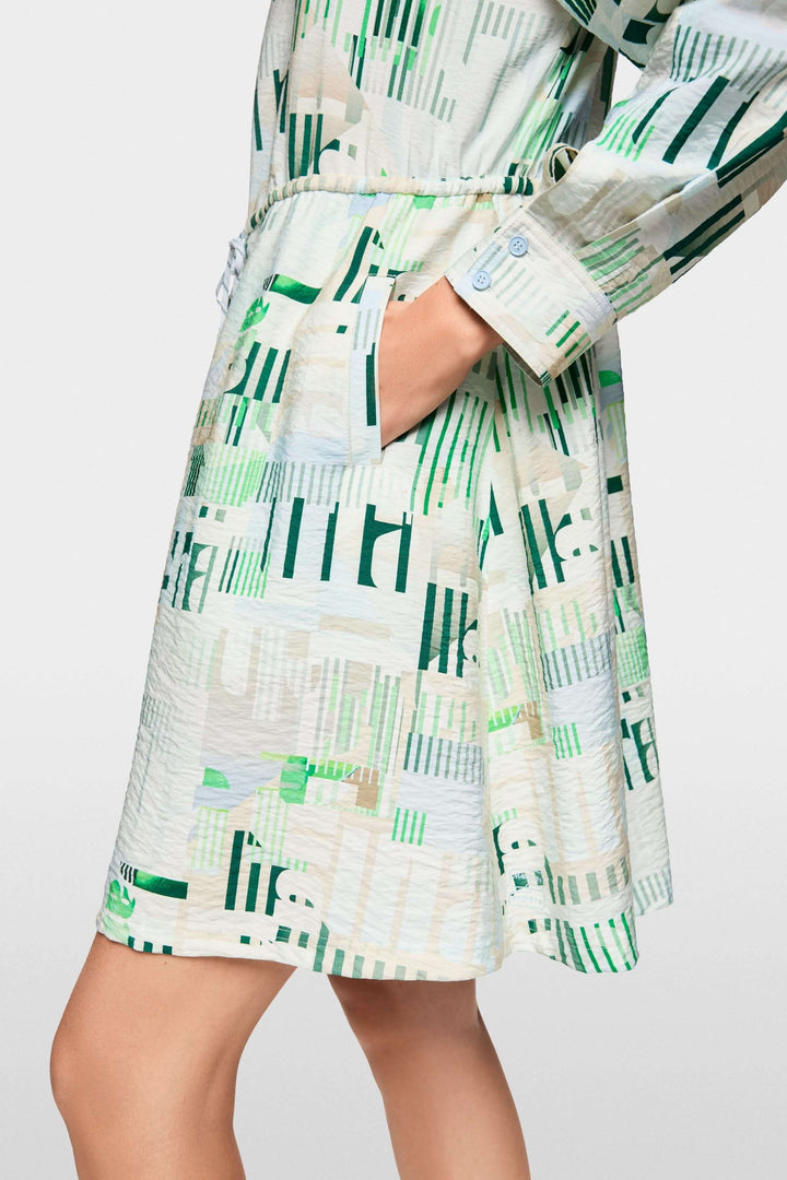 Robe mini sportive « Rethink Together » avec imprimé graphique, cordon ajustable à la taille, détail moderne et confortable.