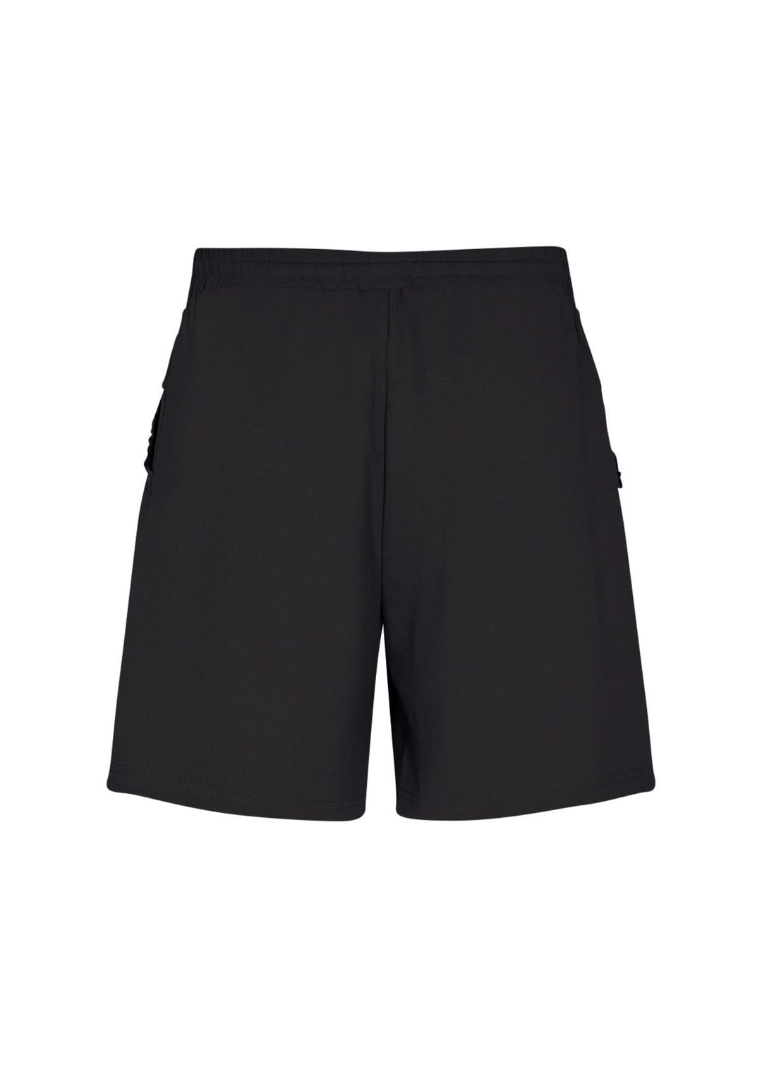 Short noir confortable avec bande élastique à la taille, parfait pour des journées douillettes.