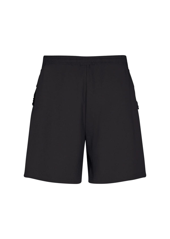 Short noir confortable avec bande élastique à la taille, parfait pour des journées douillettes.