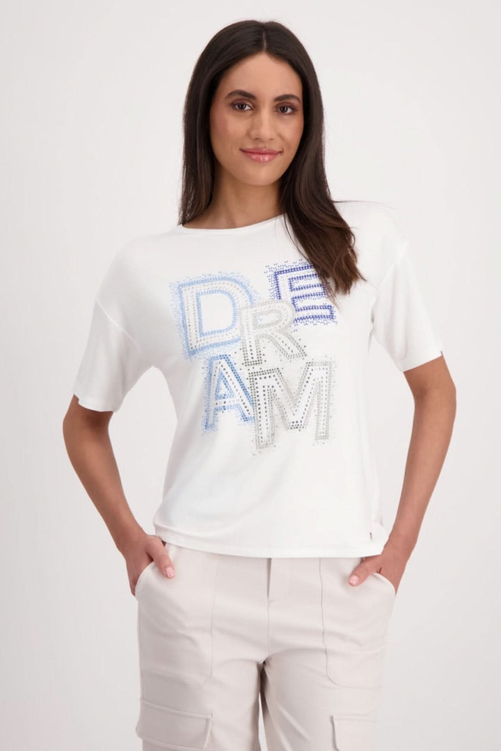 T-shirt blanc avec lettrage &