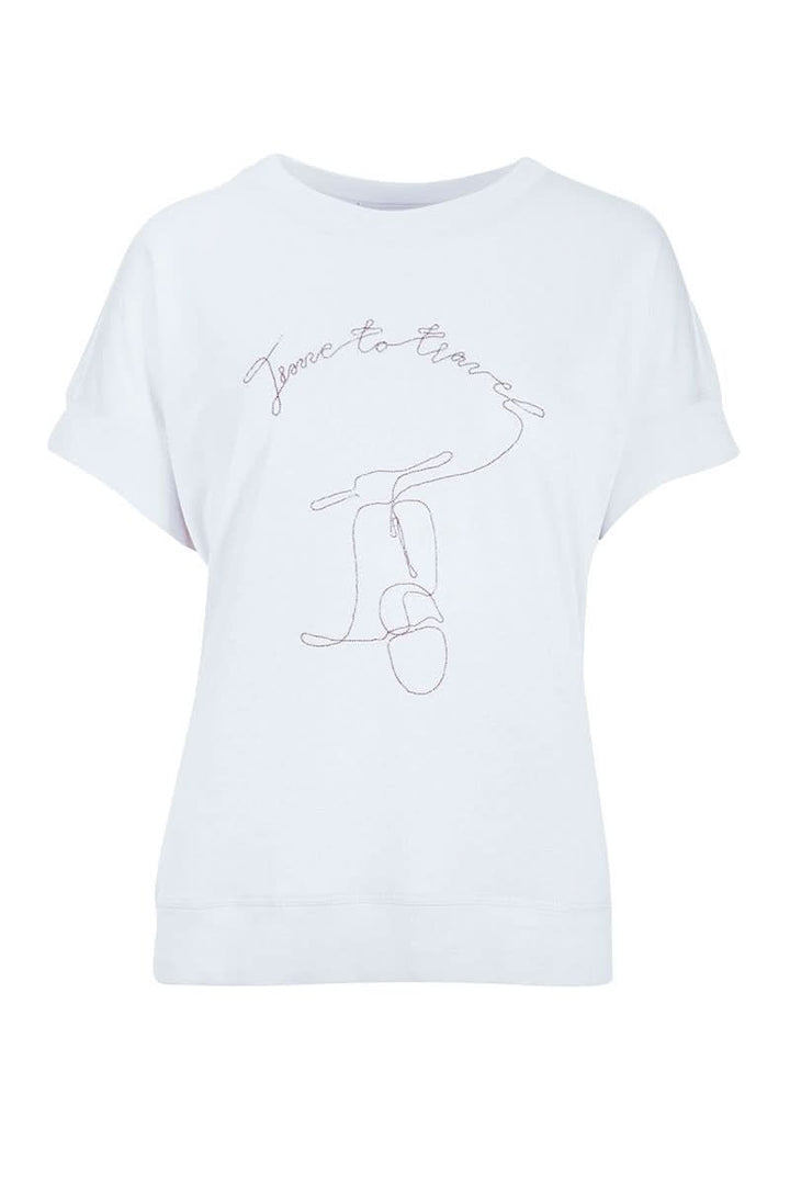 T-shirt imprimé message artistique
