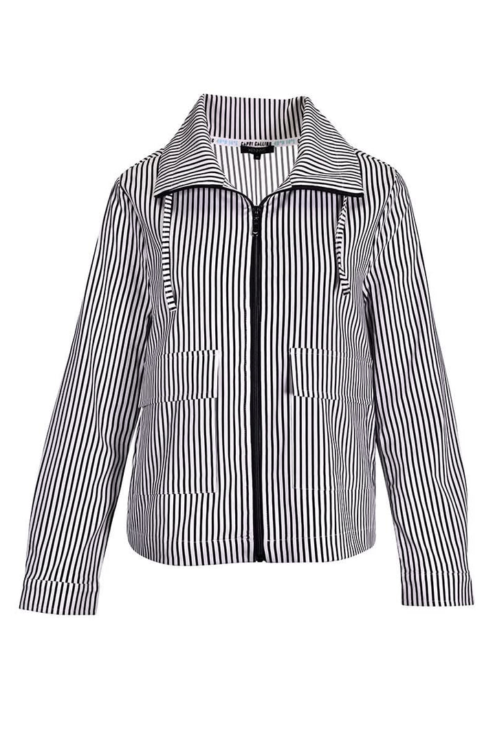Veste Jill rayée à fermeture éclair