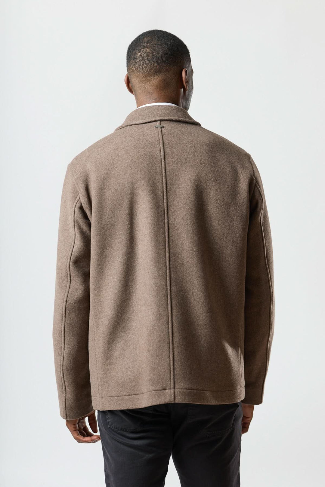 Veste en laine à poches plaquées