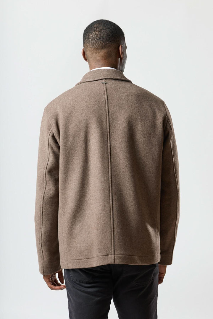 Veste en laine à poches plaquées